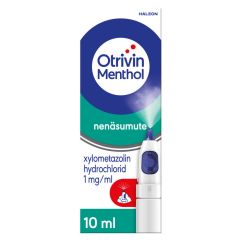 OTRIVIN MENTHOL SÄILYTYSAINEETON nenäsumute, liuos 1 mg/ml 10 ml